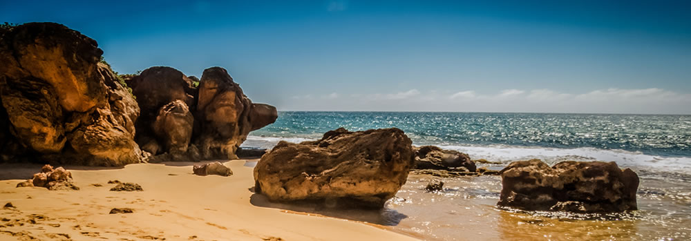 Scenic view of the coast